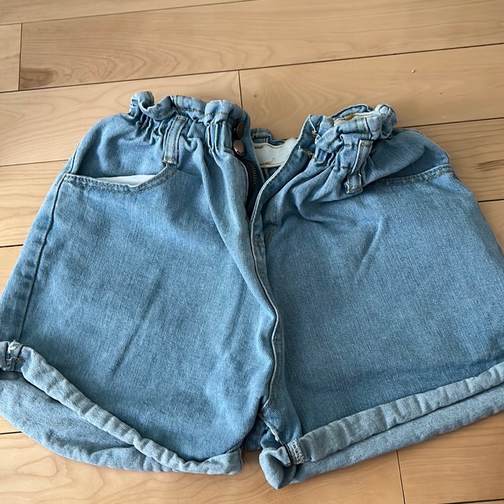 Cute Paper-bag Style Jean Shorts